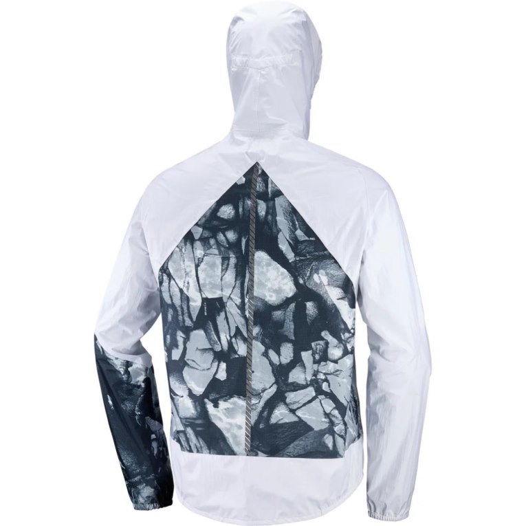 Salomon Bonatti Waterproof Men's Shell Jackets White | CA 13J98